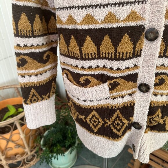 Arizona Jean Co. Medium Long Cardigan Tan Brown pockets soft - Picture 6 of 7